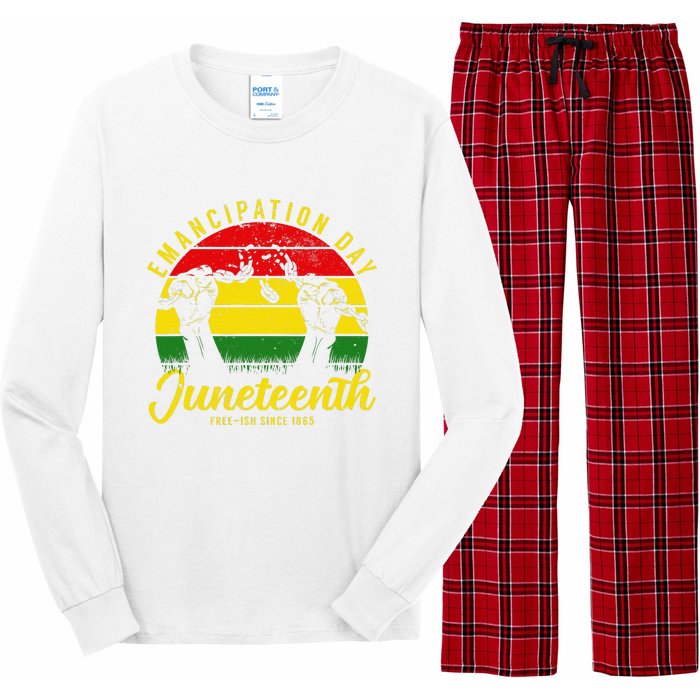 Happy Juneteenth Day Emancipation Juneteenth Melanin Long Sleeve Pajama Set