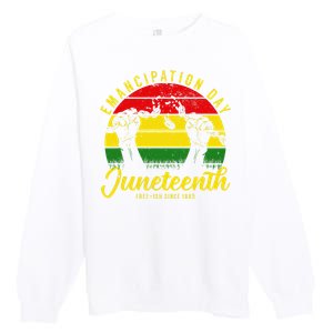 Happy Juneteenth Day Emancipation Juneteenth Melanin Premium Crewneck Sweatshirt