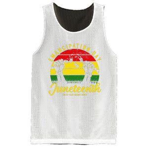 Happy Juneteenth Day Emancipation Juneteenth Melanin Mesh Reversible Basketball Jersey Tank