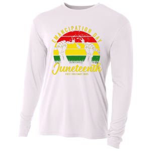 Happy Juneteenth Day Emancipation Juneteenth Melanin Cooling Performance Long Sleeve Crew