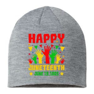 Happy Juneteenth Day Freedom Gift Sustainable Beanie