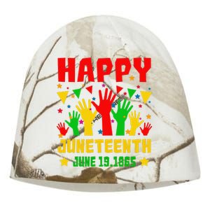 Happy Juneteenth Day Freedom Gift Kati - Camo Knit Beanie