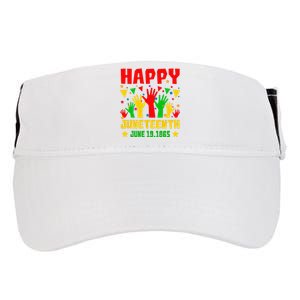 Happy Juneteenth Day Freedom Gift Adult Drive Performance Visor