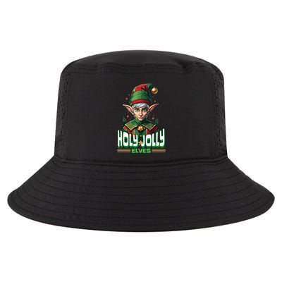 Holly Jolly Elves Funny Christmas Elf Cool Comfort Performance Bucket Hat