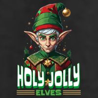 Holly Jolly Elves Funny Christmas Elf Adult Drive Performance Visor