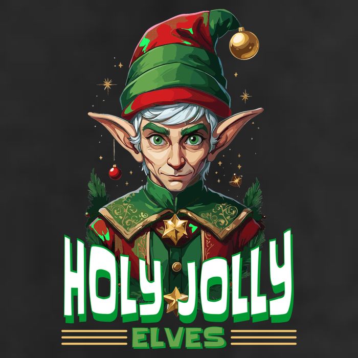 Holly Jolly Elves Funny Christmas Elf Adult Drive Performance Visor
