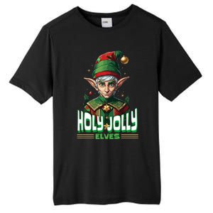 Holly Jolly Elves Funny Christmas Elf Tall Fusion ChromaSoft Performance T-Shirt