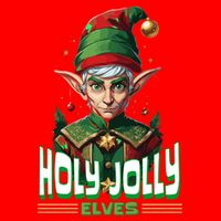Holly Jolly Elves Funny Christmas Elf Baby Bodysuit