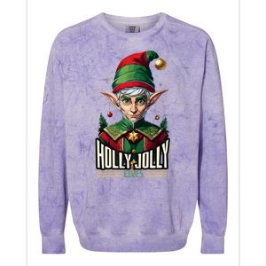 Holly Jolly Elves Colorblast Crewneck Sweatshirt