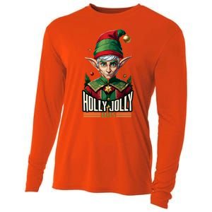 Holly Jolly Elves Cooling Performance Long Sleeve Crew