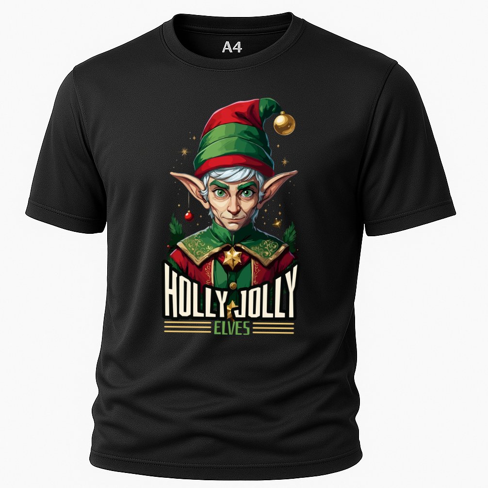 Holly Jolly Elves Cooling Performance Crew T-Shirt