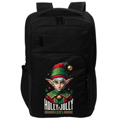 Holly Jolly Elves Impact Tech Backpack