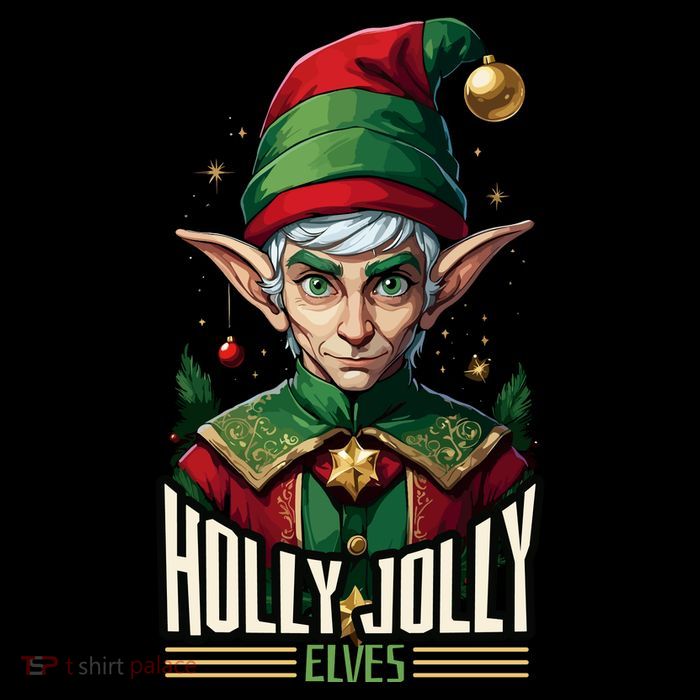 Holly Jolly Elves Cooling Performance Long Sleeve Crew