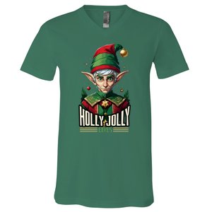 Holly Jolly Elves V-Neck T-Shirt