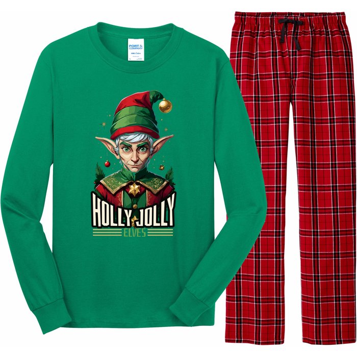 Holly Jolly Elves Long Sleeve Pajama Set