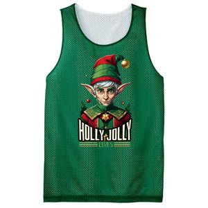 Holly Jolly Elves Mesh Reversible Basketball Jersey Tank