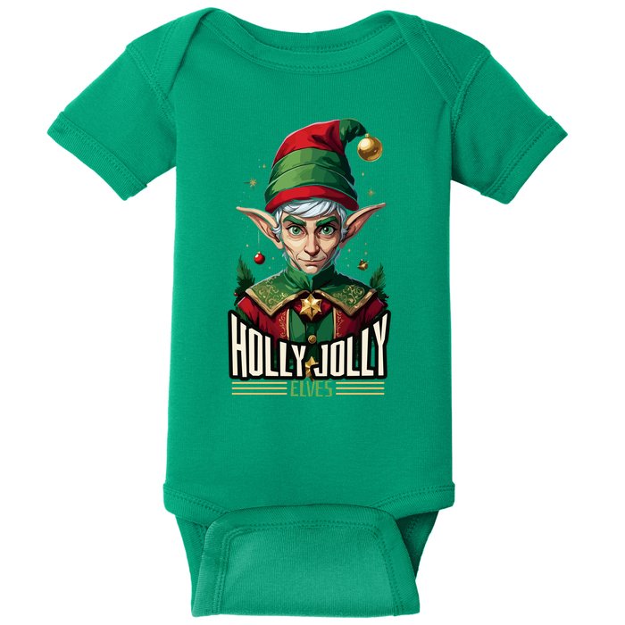 Holly Jolly Elves Baby Bodysuit