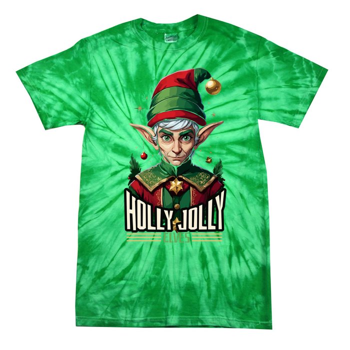 Holly Jolly Elves Tie-Dye T-Shirt