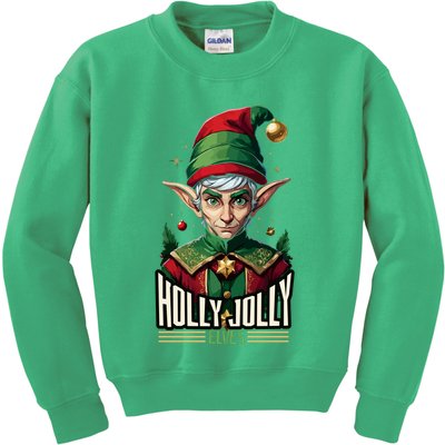 Holly Jolly Elves Kids Sweatshirt