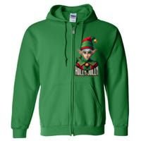 Holly Jolly Elves Full Zip Hoodie