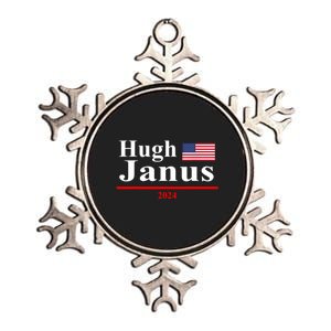 Hugh Janus Funny Presidential Election President 2024 Metallic Star Ornament