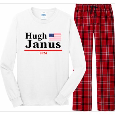 Hugh Janus Funny Presidential Election President 2024 Long Sleeve Pajama Set