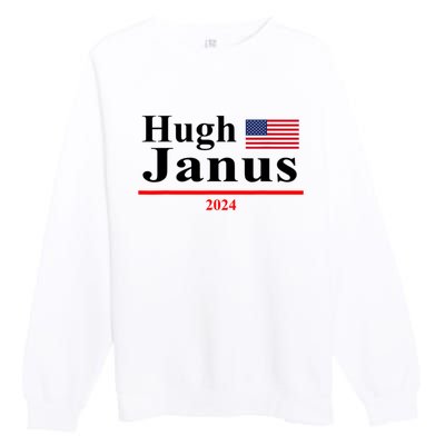 Hugh Janus Funny Presidential Election President 2024 Premium Crewneck Sweatshirt