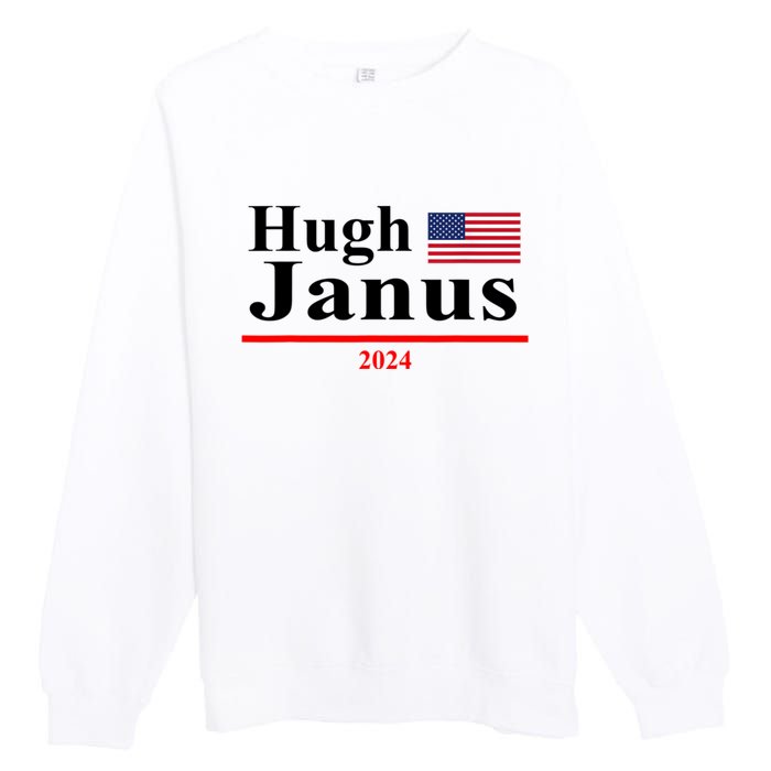 Hugh Janus Funny Presidential Election President 2024 Premium Crewneck Sweatshirt