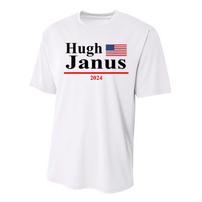 Hugh Janus Funny Presidential Election President 2024 Performance Sprint T-Shirt