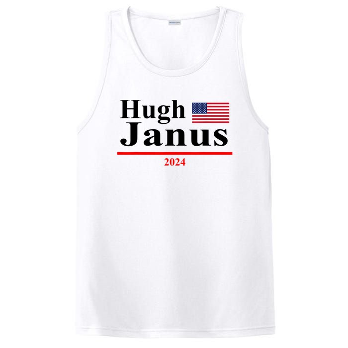 Hugh Janus Funny Presidential Election President 2024 PosiCharge Competitor Tank