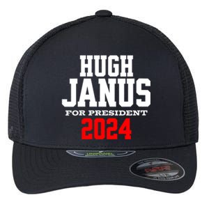 Hugh Janus Funny Presidential Election President 2024 Flexfit Unipanel Trucker Cap