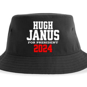 Hugh Janus Funny Presidential Election President 2024 Sustainable Bucket Hat