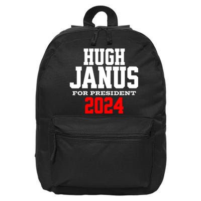 Hugh Janus Funny Presidential Election President 2024 16 in Basic Backpack