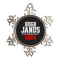 Hugh Janus Funny Presidential Election President 2024 Metallic Star Ornament