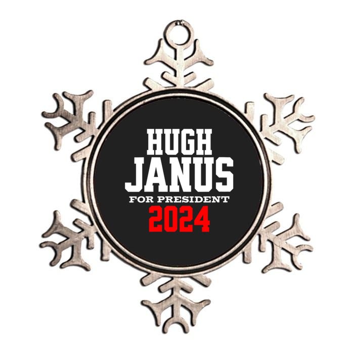 Hugh Janus Funny Presidential Election President 2024 Metallic Star Ornament