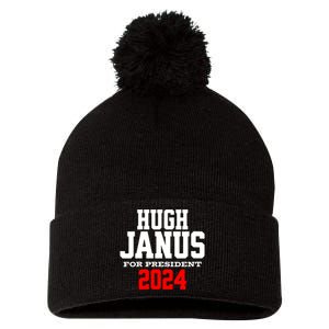 Hugh Janus Funny Presidential Election President 2024 Pom Pom 12in Knit Beanie