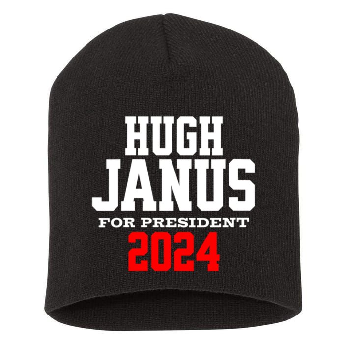 Hugh Janus Funny Presidential Election President 2024 Short Acrylic Beanie