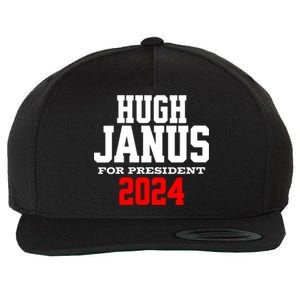 Hugh Janus Funny Presidential Election President 2024 Wool Snapback Cap