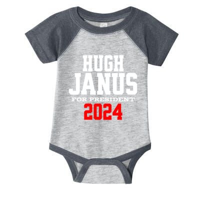 Hugh Janus Funny Presidential Election President 2024 Infant Baby Jersey Bodysuit