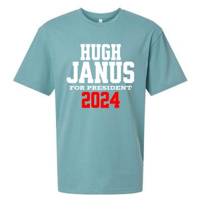 Hugh Janus Funny Presidential Election President 2024 Sueded Cloud Jersey T-Shirt