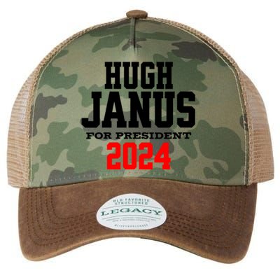 Hugh Janus Funny Presidential Election President 2024 Legacy Tie Dye Trucker Hat