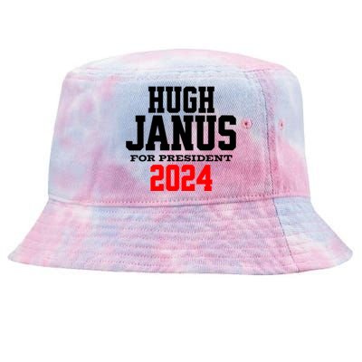 Hugh Janus Funny Presidential Election President 2024 Tie-Dyed Bucket Hat