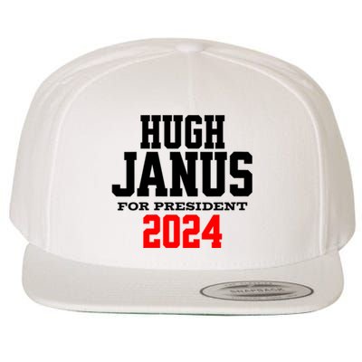 Hugh Janus Funny Presidential Election President 2024 Wool Snapback Cap