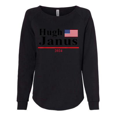 Hugh Janus Funny Presidential Election 2024 Parody Innuendo Womens California Wash Sweatshirt