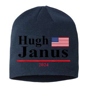 Hugh Janus Funny Presidential Election 2024 Parody Innuendo Sustainable Beanie