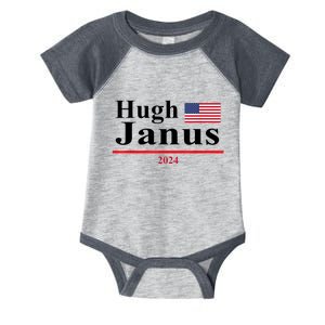 Hugh Janus Funny Presidential Election 2024 Parody Innuendo Infant Baby Jersey Bodysuit