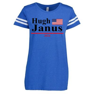 Hugh Janus Funny Presidential Election 2024 Parody Innuendo Enza Ladies Jersey Football T-Shirt