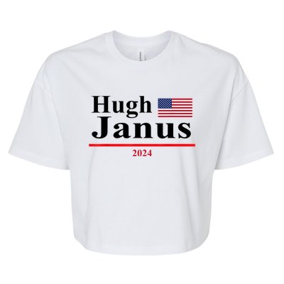 Hugh Janus Funny Presidential Election 2024 Parody Innuendo Bella+Canvas Jersey Crop Tee