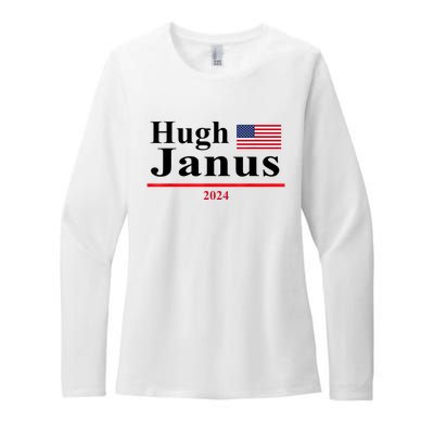 Hugh Janus Funny Presidential Election 2024 Parody Innuendo Womens CVC Long Sleeve Shirt