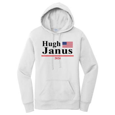 Hugh Janus Funny Presidential Election 2024 Parody Innuendo Women's Pullover Hoodie